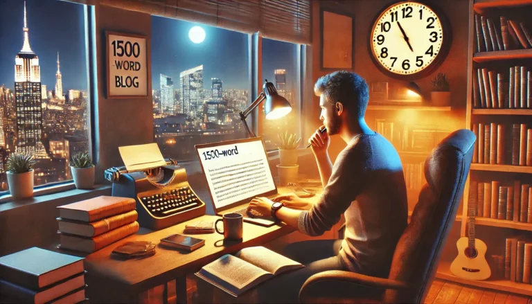 Wie lange dauert es, einen Blog mit 1500 Wörtern zu schreiben